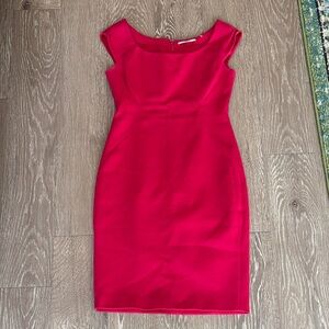T Tahari Magenta Midi Dress